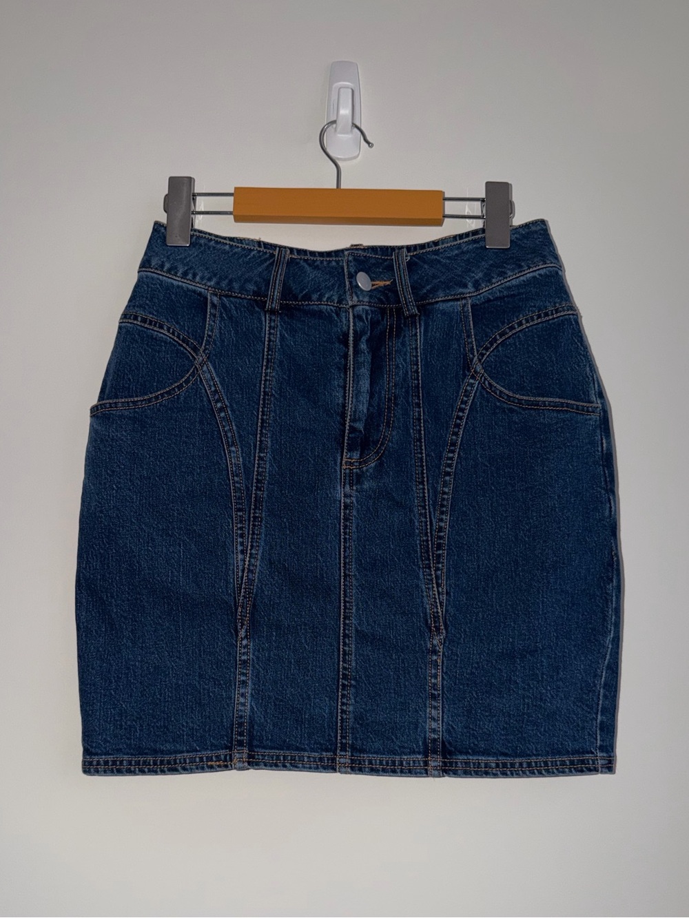 Anthropologie Pilcro Seamed Denim Pencil Skirt 6P western‎ costal cowgirl rodeo - Picture 3 of 8